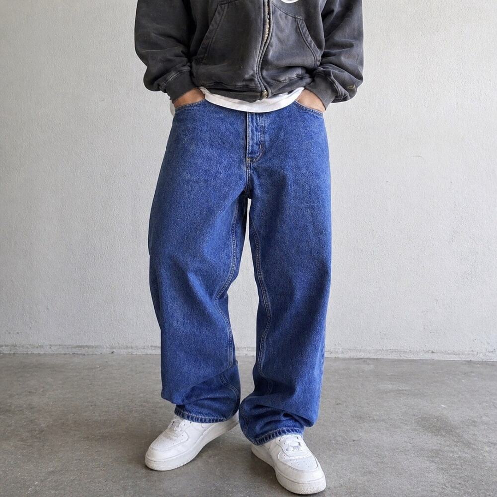 Carhartt Size 38 X 30 Mens Relaxed Fit Flannel Lined Denim Workwear Jeans